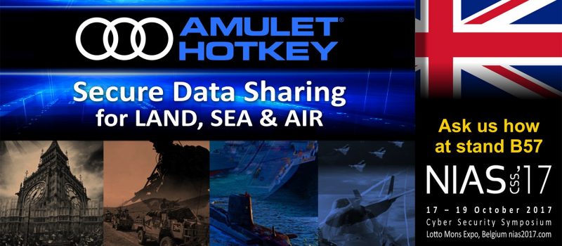 Amulet Hotkey to Showcase Certified Secure Data Sharing Solutions at NATO Cyber Symposium 2017